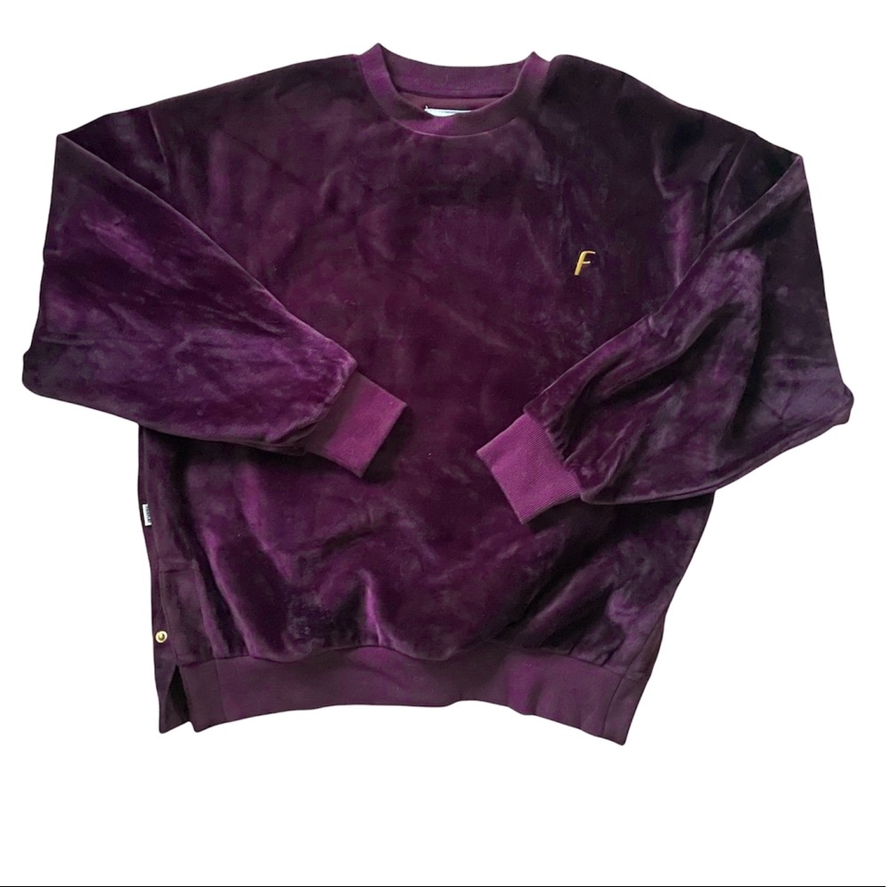 SOLD FAIRPLAY BEET VELVET SWEATER